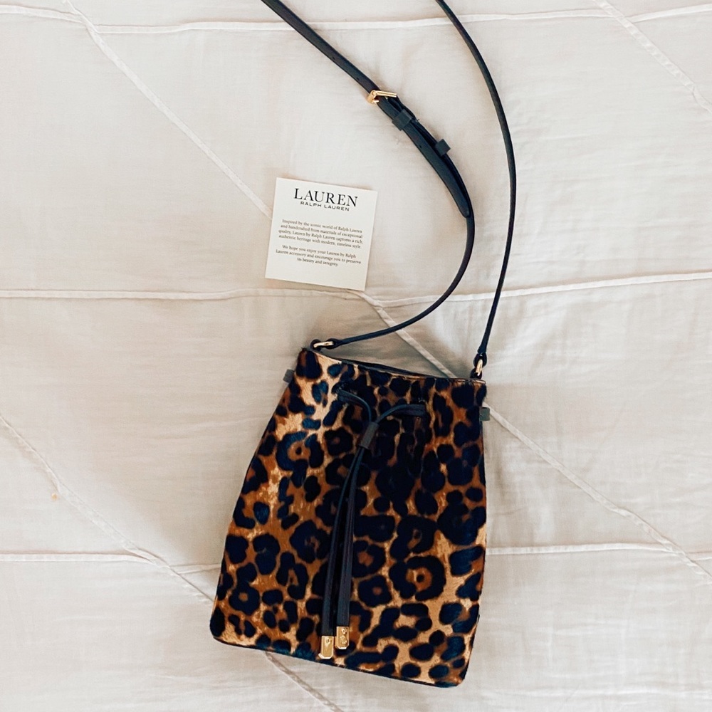 Ralph Lauren Leopard Bucket Bag - NEVER USED